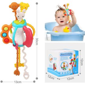 Jouet Montessori Bébé Avion à Tirer Sensoriel – Corde à Tirer, Dentition & Motricité Fine Dès 1 An – Cadeau Idéal Garçon Fille