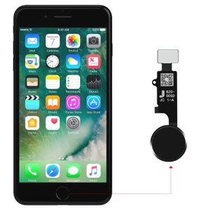 Bouton Home Pour IPhone 6 - Noir Haute Qualité - Pièce De Rechange Neuve Générique