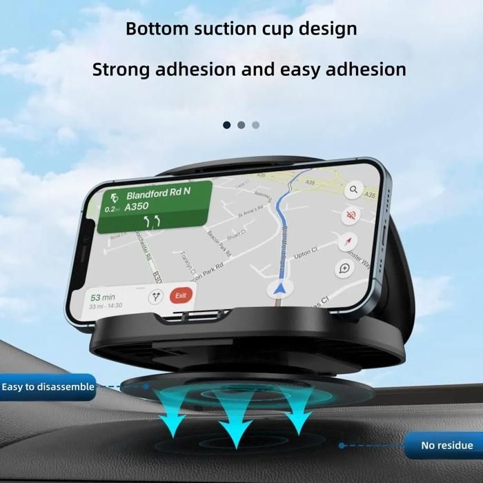 support de téléphone universel pour voiture 360 degrés antidérapant support de téléphone universel pour voiture 360 degrés antidérapant