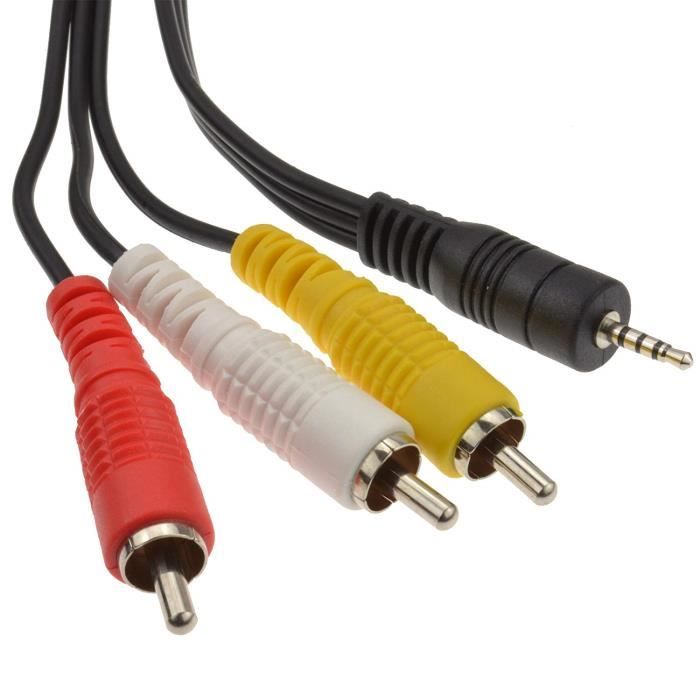 Câble Audio / Vidéo (3x Prise RCA à Fiche RCA 3x) 