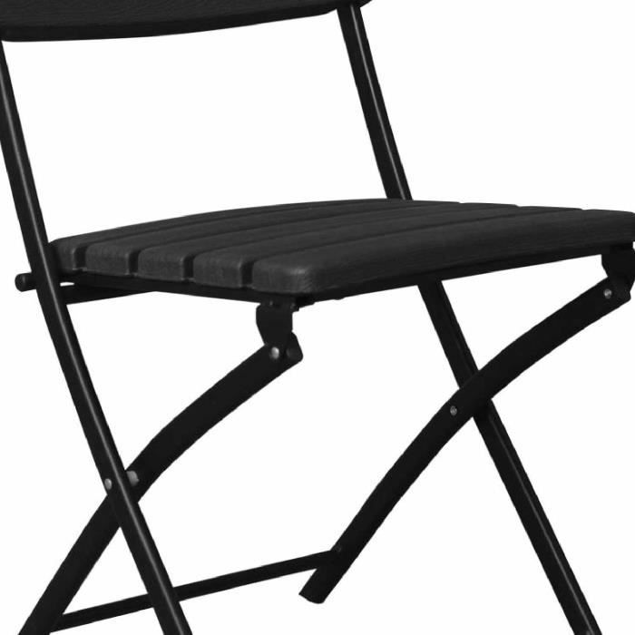 Lot De 2 Chaises Pliantes Rembourrées Basic - 44 X 46 X 79 Cm, Idéales Pour Intérieur