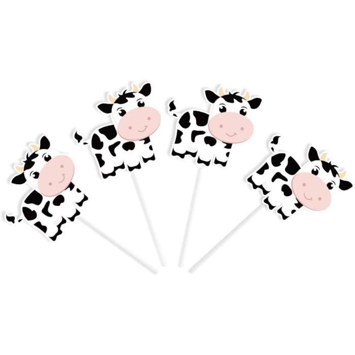 Mignon ferme animaux verdure Cupcake Cake Toppers, téléchargement immédiat,  vache cochon cheval poulet canard mouton imprimable bébé douche  anniversaire fête BY5 -  Canada