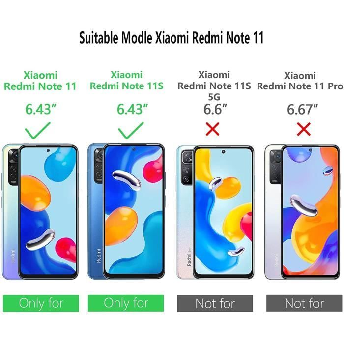 Lot De 2 Coques Souples TPU Pour Xiaomi Redmi Note 11 / Note 11S - Neuf - Marque Kwmobile