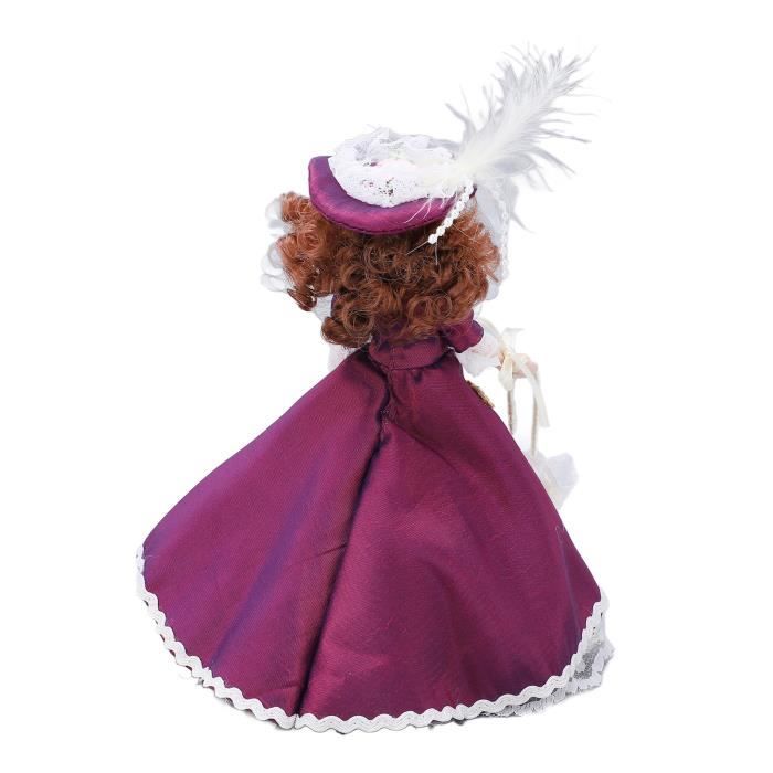 EBTOOLS Gens en porcelaine de maison de poupée Miniature porcelaine  personnes Style victorien jupe violet foncé chapeau femme - Cdiscount Jeux  - Jouets