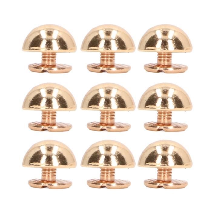 EJ.life Rivets ronds 40 ensembles de rivets de champignon pratique