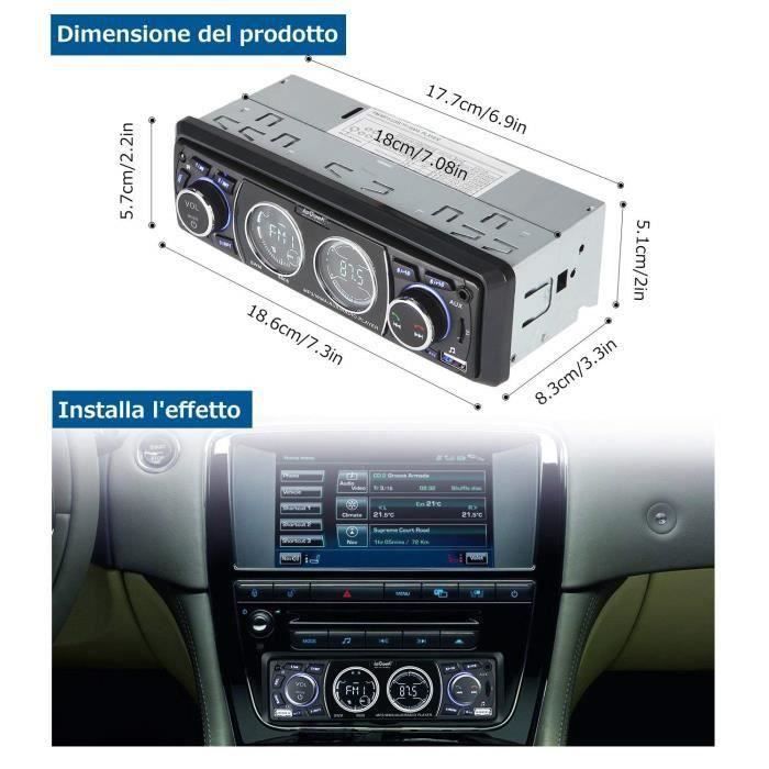 IeGeek Autoradio Voiture Stéréo Mains Libres Bluetooth pour voiture Radio  FM Lecteur MP3 Lecteur USB SD AUX avec Télécomm,de09939 - Cdiscount Auto