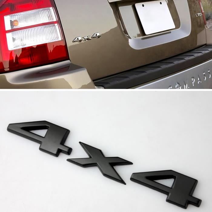 Autocollant Métal 4X4 Montagne Neige SXMA - Logo 6cm - Adhésif 3M Pour Voiture, JEEP - Rouge