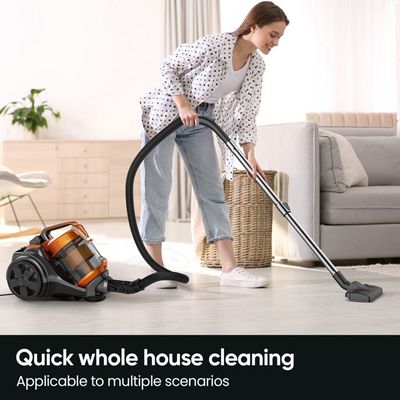 Aspirateur Sans Sac, Aspirateur Traîneau, 1000W Aspirateur Cyclonique Puissant Pour Tapis, Sols Durs, Poils D'Animaux Et Poussière - Electroménager