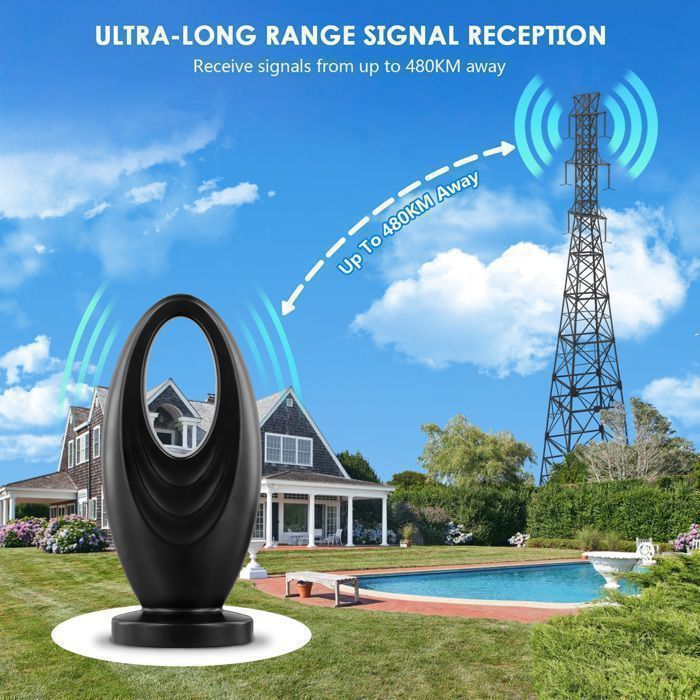 Antenne TV Intérieur Puissante,Nouvelle Antenne TV Intérieur Puissante TNT HD,Antenne HDTV 4K