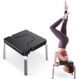 Chaise d'inversion Banc d'inversion de Yoga pour la Séance d'entraînement, de Gymnastique, Appui de Tabouret avec Coussins en PVC -0
