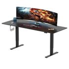 SANODESK Gaming Bureau Assis Debout Électrique 160 * 60CM, Table Ergonomique avec Crochet pour Gaming Etudes Travail, Standing Desk
