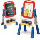 DARMOWADE Chevalet Peinture pour Enfants，Tableau Enfant Double Face - Pied réglable , Tableau magnétique pour garçons et filles