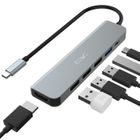 ATOLLA Hub USB C,JESWO Adaptateur USB C vers HDMI 4K,1 USB 3.0,3 USB 2.0,Dock USB C en Aluminium Compatible avec MacBook Pro/Air Type-C.