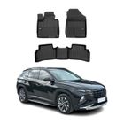 OMAC Tapis de sol en caoutchouc pour Hyundai Tucson 2021-2025 Noir Premium