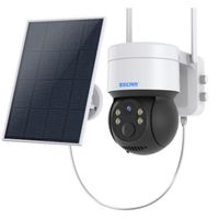 Caméra de Surveillance Solaire sans Fil PRUMYA, caméra wifi 1080P HD CCTV, batterie 7800mA Vision Nocturne Couleur+ carte SD 32G