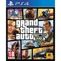 Jeu vidéo - Rockstar Games - GTA V - Action-aventure - 1 à 30 joueurs - PS4