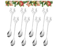 MIU COLOR Lot De 12 Cuillères à Café Ovales En Acier Inoxydable Petites