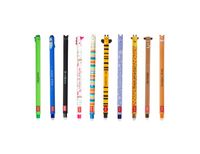 Stylo Pour Correction Facile LEGAMI - Lot De 2 Stylos Gel Effaçables - Encre Thermosensible 0,7 Mm - Design Lama Mignon - Parfait Pour Notes Et Cours Stylos Effaçables