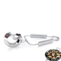 Lot De 6 Pinces à Escargot Inox – 15 Cm – Pour Plats, Poêlons Et Coquilles