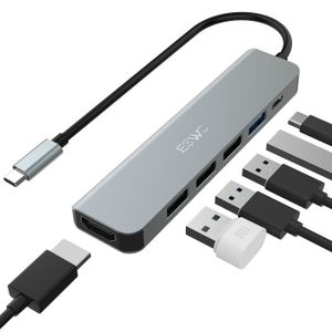 uni Adaptateur USB C vers HDMI, 3en1 Adaptateur Multiport AV Numérique avec  HDMI 4K 30Hz, 100W Port de Charge, USB 3.0, Câble convertisseur de Type C  pour MacBook Pro/Air, Galaxy, Surface etc. 