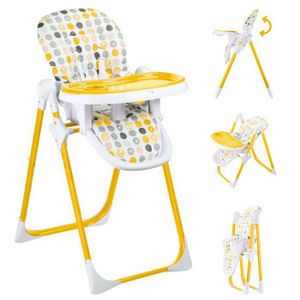 CHAUFFEUSE - POUF Chaise Haute pour Bébé / Enfant en Plastique - BABY VIVO - Tippy - Orange - Hauteur 105 cm - A partir de 6 mois