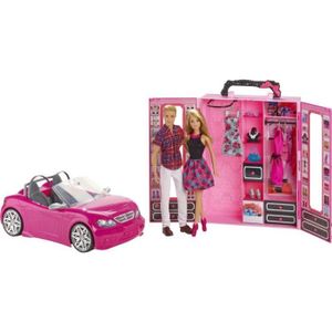 La voiture cabriolet de Barbie Mattel : King Jouet, Barbie et poupées  mannequin Mattel - Poupées Poupons