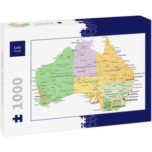 PUZZLE Australie - Carte Du Continent 1000 Pièces[u8645]