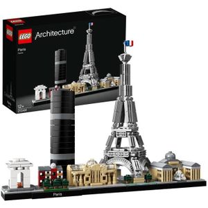 ASSEMBLAGE CONSTRUCTION LEGO® 21044 Architecture Paris Maquette à Construire avec Tour Eiffel, Collection Skyline, Décoration Maison, Idée de Cadeau