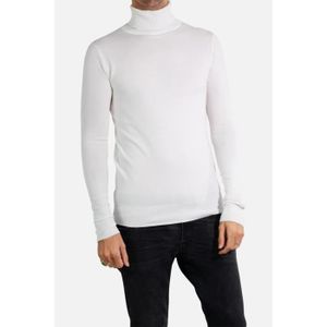 Sous Pull Col Roule Blanc Homme Cdiscount