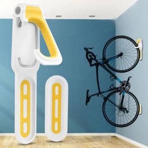 Support Mural Velo Crochet De Rangement Vertical Porte Velo Maison Magasin Garage Blanc Jaune Achat Vente Palan Support Mural Velo Crochet Cdiscount