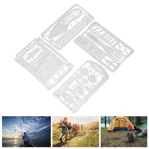 Carte pour portefeuille 11 Multi Outils de survie en acier inoxydable -  Matériels de camping et randonnée - Achat & prix