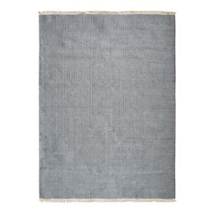 TAPIS DE COULOIR ESSENCE - Tapis en jute et coton avec franges 160 x 230 cm Gris Clair
