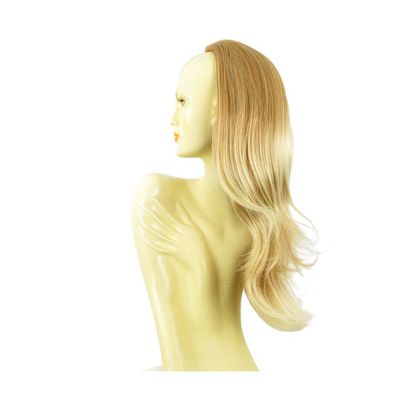 Demi-Perruque Synthétique Blond Clair Cuivré 40 Cm – Demi-Tête Pour Volume Et Style
