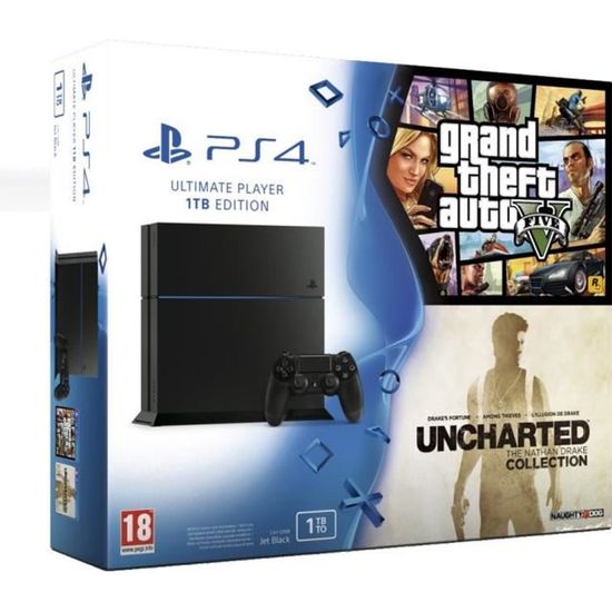 PS4 1 To + GTA V + Uncharted The Nathan Drake Collection