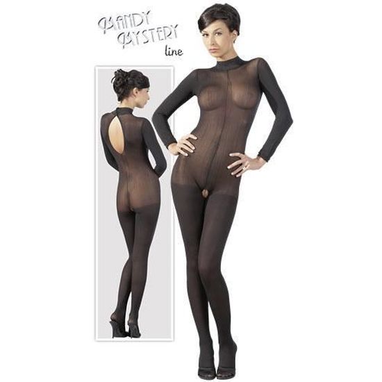 Bodystocking transparent entre-jambe ouvert avec bretelles fines Combinaison  sexy et séduisante en nylon [#M2009189446] - Modanie.fr