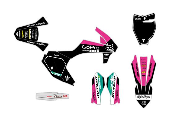 Kit Deco Moto 50cc Personnalisé | Racing Rose