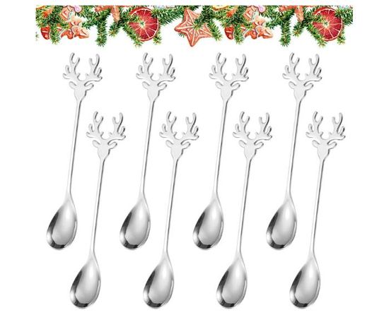 Set De 4 Cuillères En Acier Inoxydable - Pour Café, Dessert, Cocktails, Glace - Longueur 12,6 Cm, Lave-vaisselle