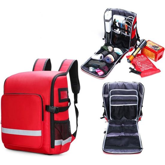 Sac à Dos Médical Trunab – Vide, Grand Volume 50,8x30,5x45,7 Cm – Pour EMS, Police, Pompiers, Rando