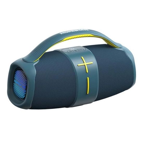 Enceinte Bluetooth d'intérieur Orange Haut-parleur stéréo design portable,  avec microphone intégré, prise en charge des appels mains libres, carte TF