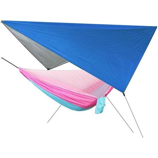 Hamac Moustiquaire Avec Moustiquaire – Pour 2 Personnes – Sangles Incluses – Camping, Jardin Hamac Double