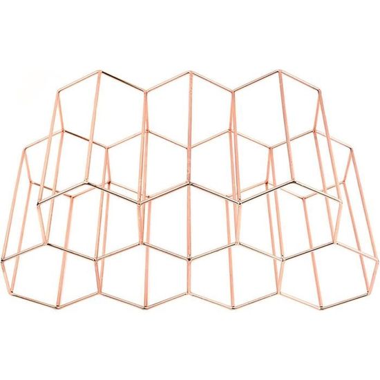 Porte-bouteilles Métallique En Nid D'abeille (12 B... – Grandado