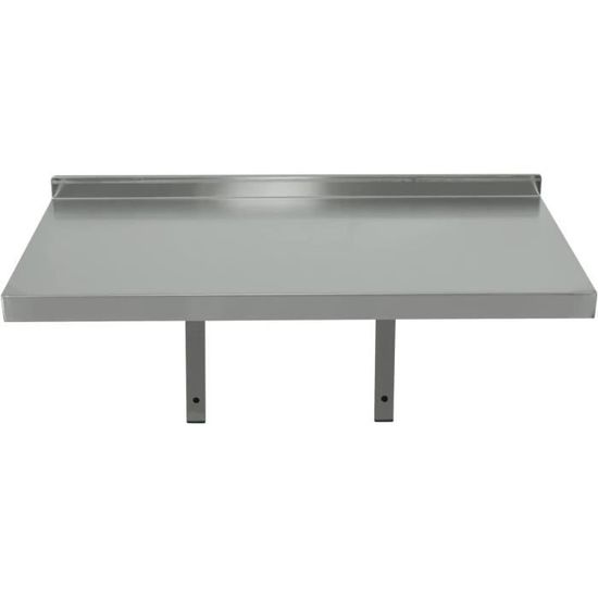 Étagère Murale Flottante 45x8x19 Cm - Bois Aggloméré Gris - Pour Livres, Déco, CD - Montage Facile