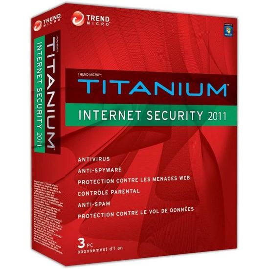 Trend micro titanium internet security 2011 - 1 an - 3 postes ...