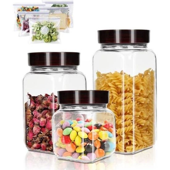 2 Grands Verres Tupperware Avec Couvercles Bleus – Conservation Alimentaire