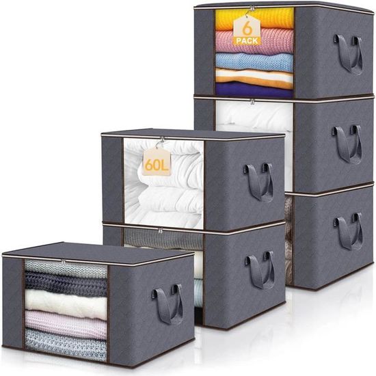 Housse Vetement Anti Mite Lot De 2 Sacs De Rangement Transparents à Fermeture éclair | En Vinyle PVC, Pour Vêtements, Couettes, Jouets