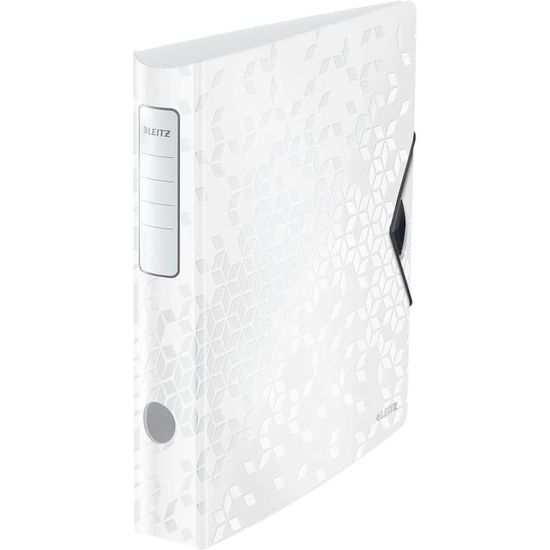 Classeur à Levier Leitz Active A4 - Dos 65mm - Fermeture élastique - Polyfoam Léger - Design Urban Chic Vert