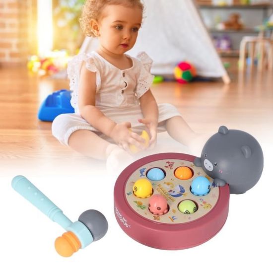 Jeu Taupe Marteau Jouet éducatif Bois Jeu Tape Sur La Tortue Small Foot