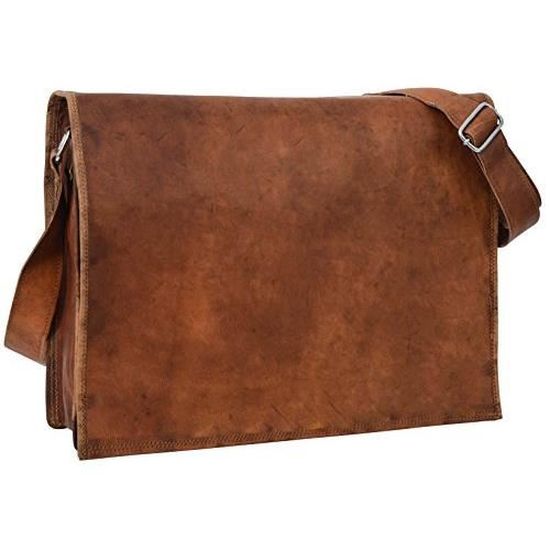Sac à bandoulière en cuir élégant pour hommes pour le bureau
