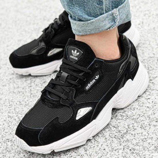 BASKET ADIDAS FALCON B28129 Noir Cdiscount Chaussures