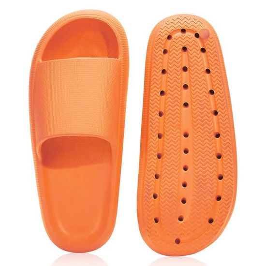 Nuvola Pantoufles NUVOLA. Chaussons Homme Femme Antidérapants Chaudes Rembourrées Confortables Crème 36/37 EU Chaussons Homme Antidérapants